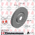 Zimmermann 2 x ZIMMERMANN Bremsscheibe SPORT Z 460.1554.52