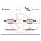 P 23 073 Bremsbelagsatz, Scheibenbremse PRIME LINE