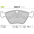 Valeo | Bremsbelagsatz, Scheibenbremse | 598310