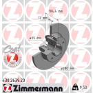 ZIMMERMANN 430.2639.20 Bremsscheibe Ø280mm mit Radlager ZIMMERMANN 430.2639.20 Bremsscheibe Ø280mm mit Radlager