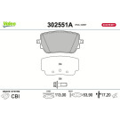Valeo | Bremsbelagsatz, Scheibenbremse | 302551A