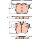 GDB2154 Bremsbelagsatz, Scheibenbremse GDB2154 Bremsbelagsatz, Scheibenbremse