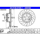 ATE | Bremsscheibe | 24.0136-0105.1