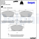 Delphi | Bremsbelagsatz, Scheibenbremse | LP2170 Delphi | Bremsbelagsatz, Scheibenbremse | LP2170