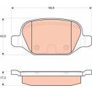 GDB1646 Bremsbelagsatz, Scheibenbremse GDB1646 Bremsbelagsatz, Scheibenbremse