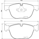 Hella Pagid | Bremsbelagsatz, Scheibenbremse | 8DB 355 012-541