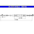 24.3727-0102.2 Seilzug, Feststellbremse