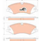 GDB1825 Bremsbelagsatz, Scheibenbremse COTEC GDB1825 Bremsbelagsatz, Scheibenbremse COTEC