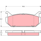 GDB1140 Bremsbelagsatz, Scheibenbremse