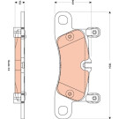 GDB1876 Bremsbelagsatz, Scheibenbremse GDB1876 Bremsbelagsatz, Scheibenbremse