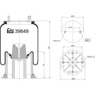 FEBI BILSTEIN 39849 Federbalg, Luftfederung FEBI BILSTEIN 39849 Federbalg, Luftfederung