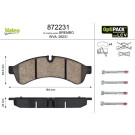 Valeo | Bremsbelagsatz, Scheibenbremse | 872231