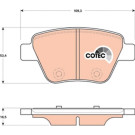 GDB1841 Bremsbelagsatz, Scheibenbremse COTEC GDB1841 Bremsbelagsatz, Scheibenbremse COTEC