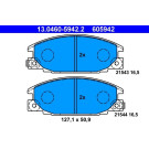 ATE | Bremsbelagsatz, Scheibenbremse | 13.0460-5942.2 ATE | Bremsbelagsatz, Scheibenbremse | 13.0460-5942.2