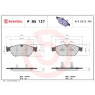 Brembo | Bremsbelagsatz, Scheibenbremse | P 85 127