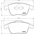 Hella Pagid | Bremsbelagsatz, Scheibenbremse | 8DB 355 019-881