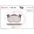 Brembo | Bremsbelagsatz, Scheibenbremse | P 68 015