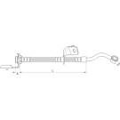 Metzger | Bremsschlauch | 4110819