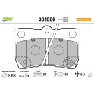 301888 Bremsbelagsatz, Scheibenbremse ESSENTIAL