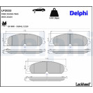 Delphi | Bremsbelagsatz, Scheibenbremse | LP2033