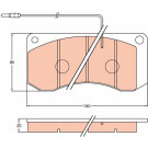 TRW | Bremsbelagsatz, Scheibenbremse | GDB5051