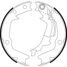 Hella | Bremsbackensatz, Feststellbremse | 8DA 355 050-131