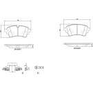 Brembo | Bremsbelagsatz, Scheibenbremse | P 85 186