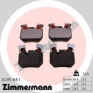 Zimmermann | Bremsbelagsatz, Scheibenbremse | 24315.168.1