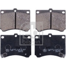 febi bilstein | 2 x FEBI Bremsbelagsatz, Scheibenbremse | 16499