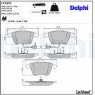 Delphi | Bremsbelagsatz, Scheibenbremse | LP1825