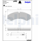Delphi | Bremsbelagsatz, Scheibenbremse | LP1616