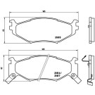 Brembo | Bremsbelagsatz, Scheibenbremse | P 11 007