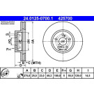 24.0125-0700.1 Bremsscheibe 24.0125-0700.1 Bremsscheibe