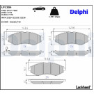 Delphi | Bremsbelagsatz, Scheibenbremse | LP1304 Delphi | Bremsbelagsatz, Scheibenbremse | LP1304