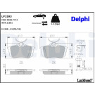 Delphi | Bremsbelagsatz, Scheibenbremse | LP1593