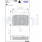 Delphi | Bremsbelagsatz, Scheibenbremse | LP946 Delphi | Bremsbelagsatz, Scheibenbremse | LP946