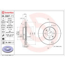 Brembo Bremsscheibe PRIME LINE - UV Coated 09.D607.11 Brembo Bremsscheibe PRIME LINE - UV Coated 09.D607.11