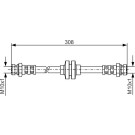 BOSCH | Bremsschlauch | 1 987 481 185