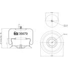 FEBI BILSTEIN 35679 Federbalg, Luftfederung FEBI BILSTEIN 35679 Federbalg, Luftfederung