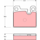 TRW | Bremsbelagsatz, Scheibenbremse | GDB258