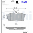 Delphi | Bremsbelagsatz, Scheibenbremse | LP1435