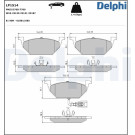 Delphi | Bremsbelagsatz, Scheibenbremse | LP1514 Delphi | Bremsbelagsatz, Scheibenbremse | LP1514
