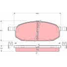 TRW | Bremsbelagsatz, Scheibenbremse | GDB3153 TRW | Bremsbelagsatz, Scheibenbremse | GDB3153