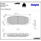 Delphi Bremsbelagsatz, Scheibenbremse LP1822