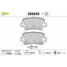 Valeo | Bremsbelagsatz, Scheibenbremse | 598849
