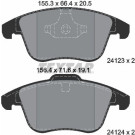 Textar Bremsbelagsatz, Scheibenbremse Q+ 2412301