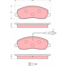GDB1627 Bremsbelagsatz, Scheibenbremse GDB1627 Bremsbelagsatz, Scheibenbremse