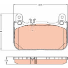 GDB2118 Bremsbelagsatz, Scheibenbremse GDB2118 Bremsbelagsatz, Scheibenbremse