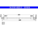 ATE | Bremsschlauch | 24.5101-0223.3