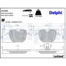 Delphi | Bremsbelagsatz, Scheibenbremse | LP2494